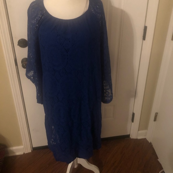 Crochet Bell Sleeve Dress - Picture 3 of 4